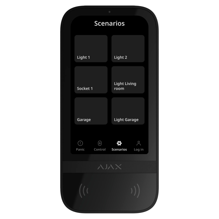 Teclado táctil Ajax FIBRA-KEYPADTOUCHSCREEN-W - IPS, RFID
