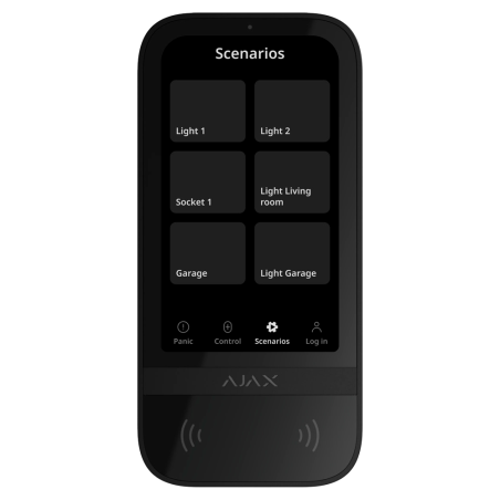 Teclado táctil Ajax FIBRA-KEYPADTOUCHSCREEN-W - IPS, RFID