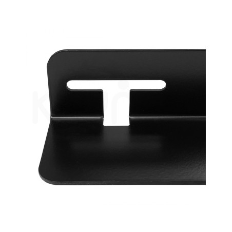 Escuadras metálicas Keynet FRE-35-600-LT2T - rack fondo 600 mm, carga 100 kg, acero 2 mm, negro RAL9005