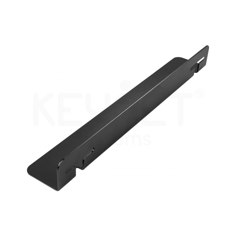 Escuadras metálicas Keynet FRE-35-600-LT2T - rack fondo 600 mm, carga 100 kg, acero 2 mm, negro RAL9005