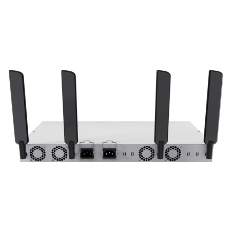 Switch router WiFi 6 MikroTik CRS418-8P-8G-2S+5axQ2axQ-RM - 17xGbE, 8xPoE+, 2x10G SFP+, Quad-core 2.2GHz, WiFi 6 4x4, rack