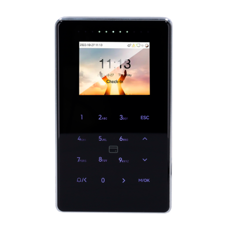 Control de acceso y presencia IP65 IK04 tarjeta EM/MF y PIN