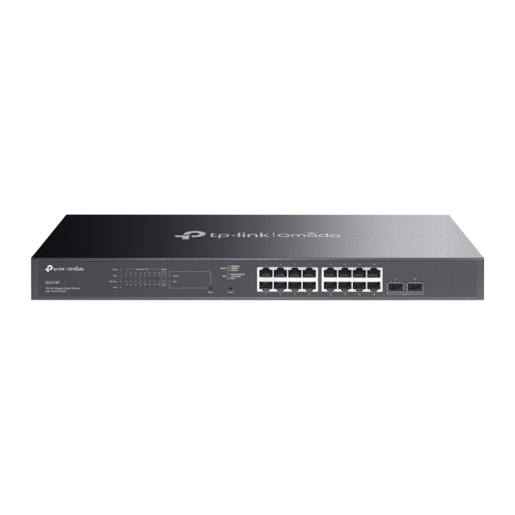 Switch PoE Gigabit TP-Link Omada SG2218P - 16xGbE PoE+ (150W), 2xSFP, gestión L2+, rack 19"