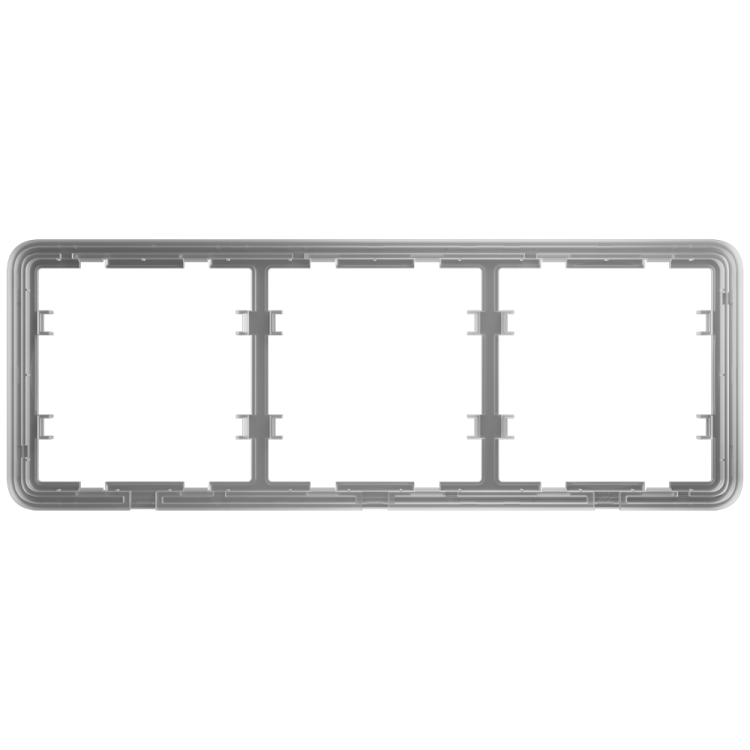 Marco Ajax AJ-FRAME-3 - LightSwitch, 3 módulos, compatible SideButton y CenterButton, blanco