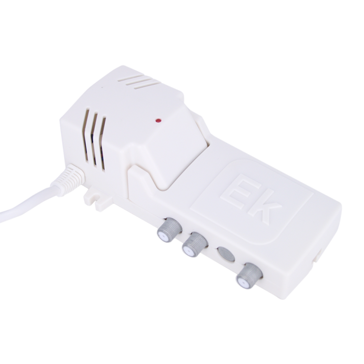 Micro central amplificadora Ekselans MCA 402 L2 - VHF/UHF, 32/40 dB, 117/114 dBµV