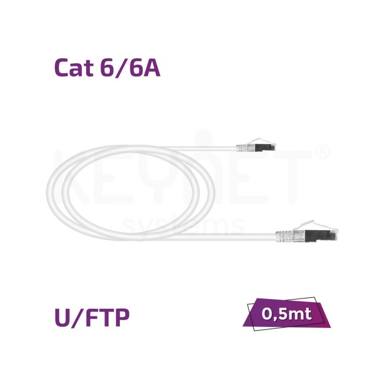 Latiguillo Cat6/6A Keynet TL-6AFTB26-005W - FTP, 0.5 m, LSZH