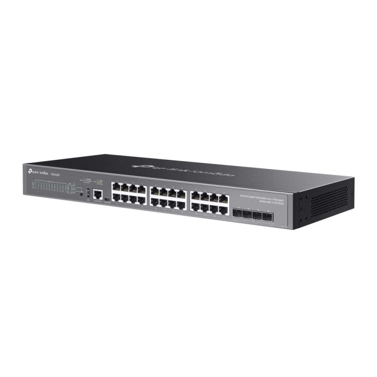 Switch gestionable TP-Link SG5428X - 24GbE, 4SFP+ 10G