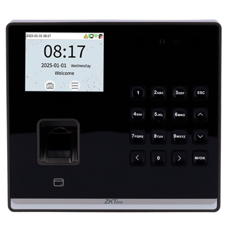 Control Presencia/Acceso ZK-TA-GTC2F-H-1-W Facial, huella, tarjeta EM y PIN con Wifi