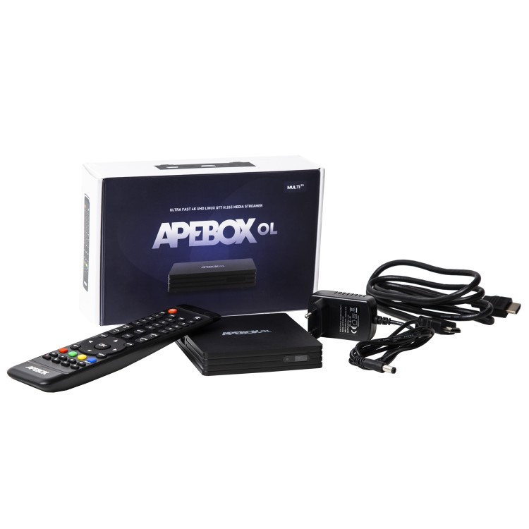 Receptor Linux OTT Apebox OL - 4K UHD, HDR10, WiFi Dual Band, Quad-core, IPTV