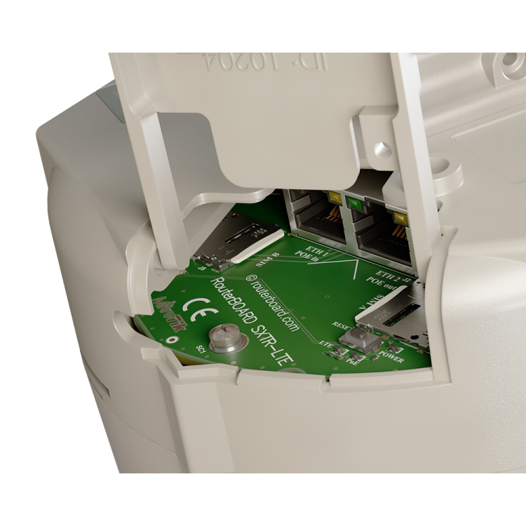 REACONDICIONADO. CPE exterior MikroTik SXT LTE6 KIT V2 - LTE, PoE-in y PoE-out, 2x Ethernet, microSIM. SXTR&FG621-EA