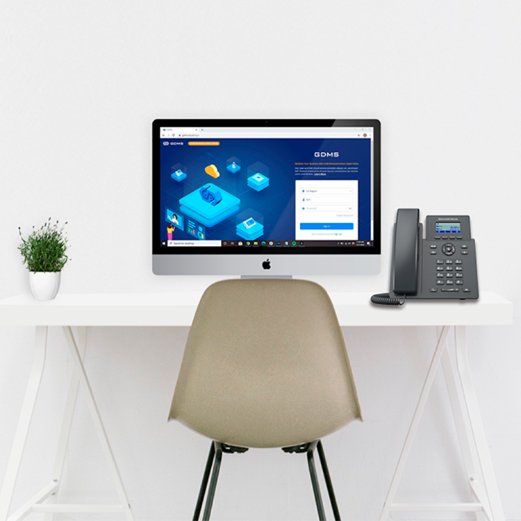 Teléfono IP sobremesa Grandstream GRP2601W - 2 líneas SIP, WiFi 2.4G, pantalla LCD, EHS