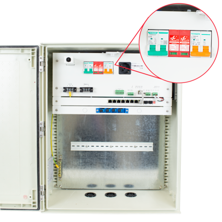 Armario Safire SF-BOX0812V-UPS-IP55 - 8 puertos, 12V, UPS