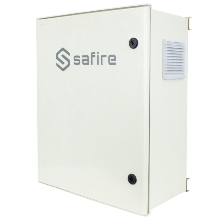 Armario Safire SF-BOX0812V-UPS-IP55 - 8 puertos, 12V, UPS