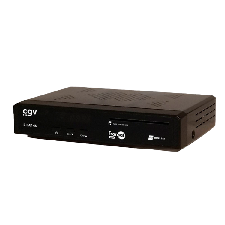 Receptor Satélite CGV E-SAT 4K Fransat - UHD 4K, oficial