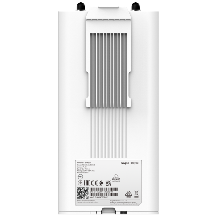 Radioenlace Reyee RG-AirMetro550G-B - 5 GHz, PTP/PTMP, IP55