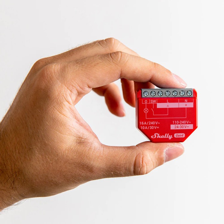 Relé inteligente Shelly 1PM Gen4 - medición de consumo