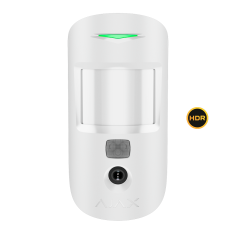 Detector PIR Ajax AJ-MOTIONCAM-HDR-PHOD-W con HDR y PhOD foto bajo demanda