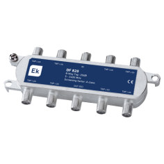 Derivador coaxial EKSelans DF 820 de 8 salidas con conector F