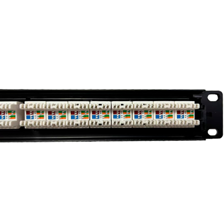 Patch panel 19" Kelvo KE-PATCH-24-C6 - 24x Cat6 UTP
