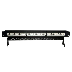 Patch panel 19" Kelvo KE-PATCH-24-C6 - 24x Cat6 UTP