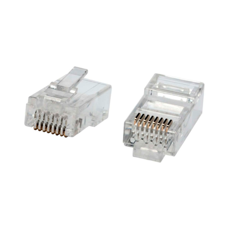 Conector RJ45 Cat5e UTP Kelvo KE-CON-5-UTP - macho, terminacion crimpado