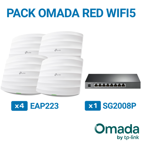 Pack red WiFi 5 Omada TP-Link PACK OMADA RED WIFI5
