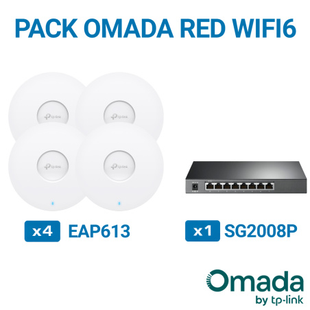 Pack red WiFi 6 Omada TP-Link PACK OMADA RED WIFI6