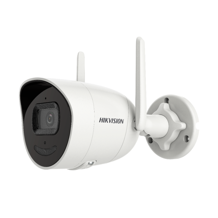 Cámara IP bullet Wifi, 2MPx, IR 30mts, 2.8mm, H.265+.  IP66, Audio bidireccional. WiFi