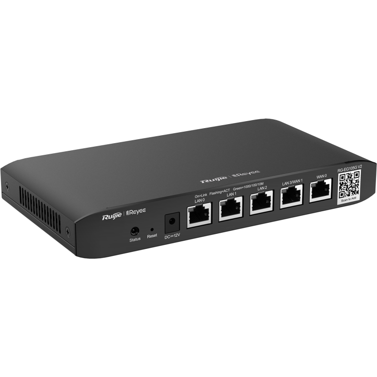 REACONDICIONADO | Router Controlador Cloud, x4 Puertos Gb POE (54w), x1Gb, hasta 2 WAN para balanceo, 600Mbps
