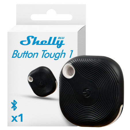 Botón Bluetooth Shelly Blu Button Tough 1 Negro