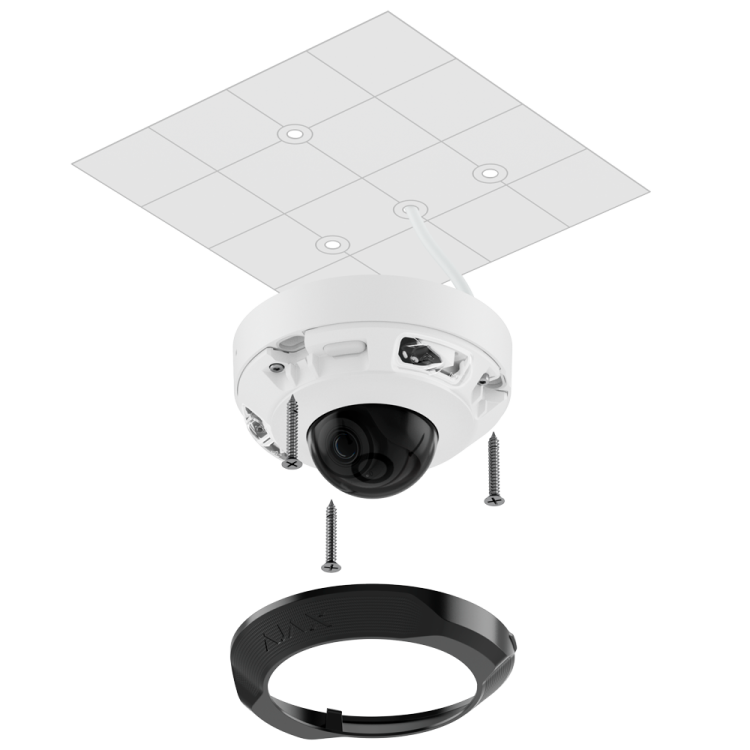 Cámara domo IP Ajax AJ-DOMECAM-MINI-5-HL-W - 5MP