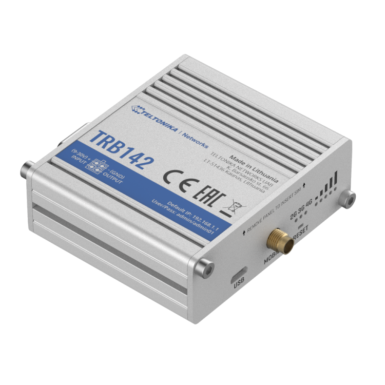 Gateway 4G TRB142 Teltonika - RS232 Cat1