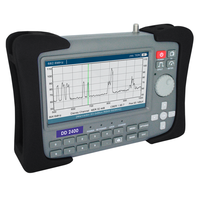 Medidor de campo profesional EKSelans DD 2400 - DVB-S2/T2/C