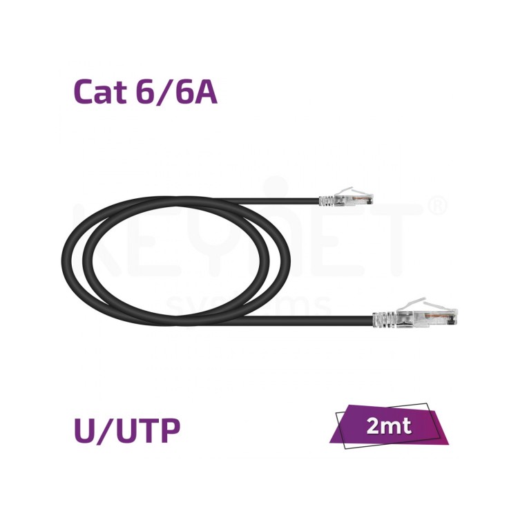 Latiguillo Cat 6A U/UTP Keynet TL-6AUTB26-02N - LSZH 2 m