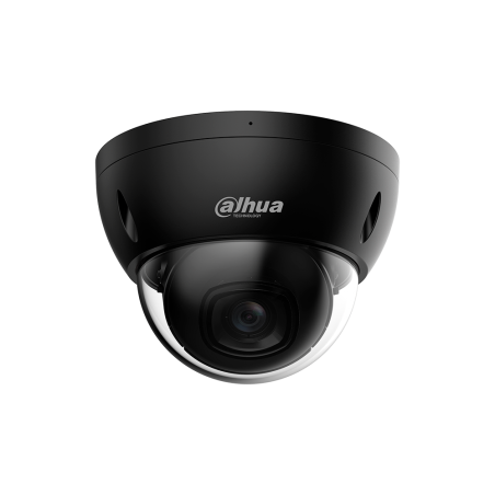 Cámara IP domo Dahua IPC-HDBW2441E-S-BLACK - 4MP IR PoE