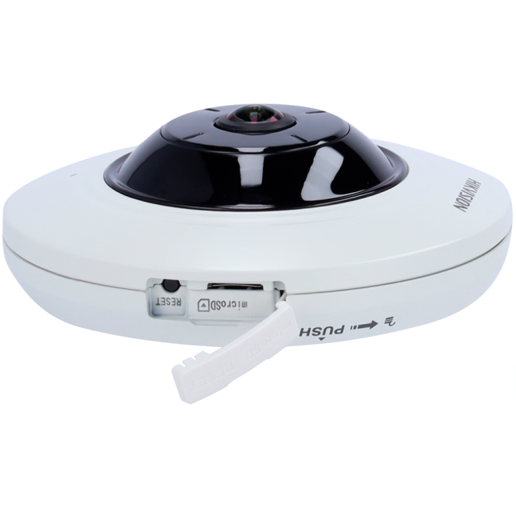 Cámara Fisheye Hikvision DS-2CD2955G0-ISU 5MP PoE