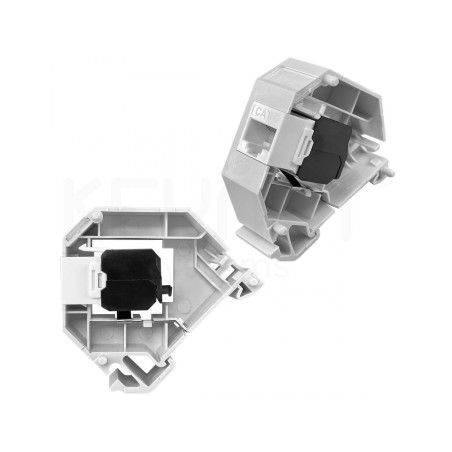 Adaptador carril DIN KEYNET TDIN-RJ45 - ABS 1 módulo