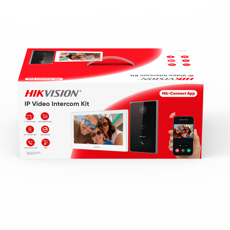 Kit videoportero IP Hikvision DS-KIS608-P - 2MP 7"