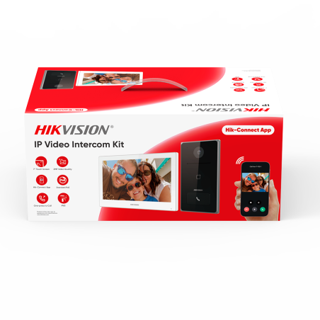 Kit videoportero IP Hikvision DS-KIS608-P - 2MP 7"
