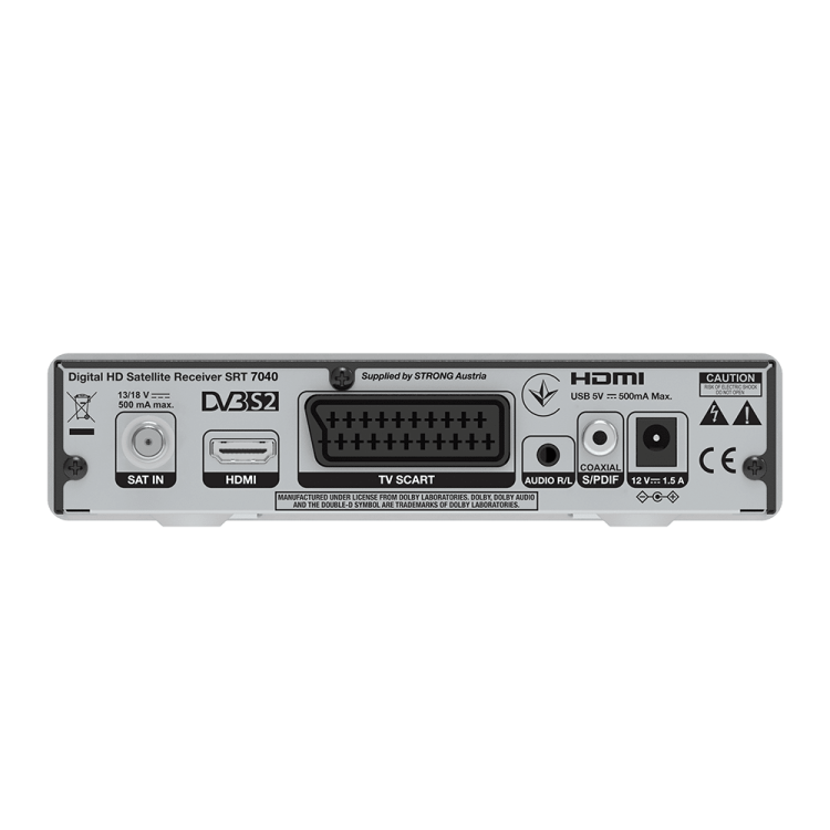 Receptor satélite Strong SRT 7040 - DVB-S2 HD USB