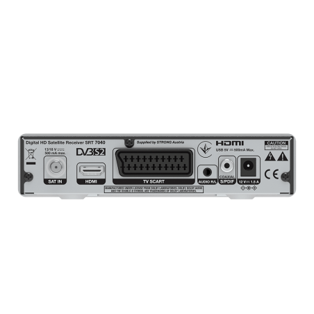 Receptor satélite Strong SRT 7040 - DVB-S2 HD USB
