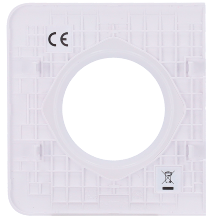 Tapa lateral enchufe Ajax AJ-SIDECOVER-W - Tipo F, compatible OutletCore Basic, interior