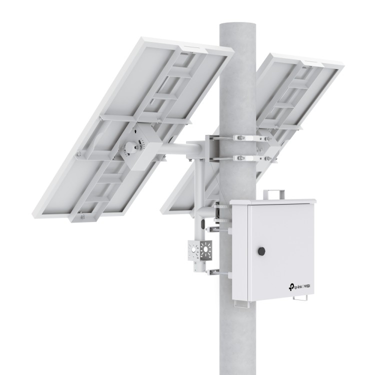 Soporte panel solar 180W VIGI TP-Link VIGI 180W Solar Mount - acero galvanizado, ajuste 5-55°, poste