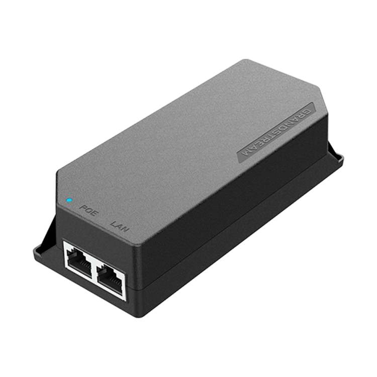 Inyector PoE 30W 2.5GbE Grandstream GS-POE30W-MG - 802.3af/at, 54V, plug and play