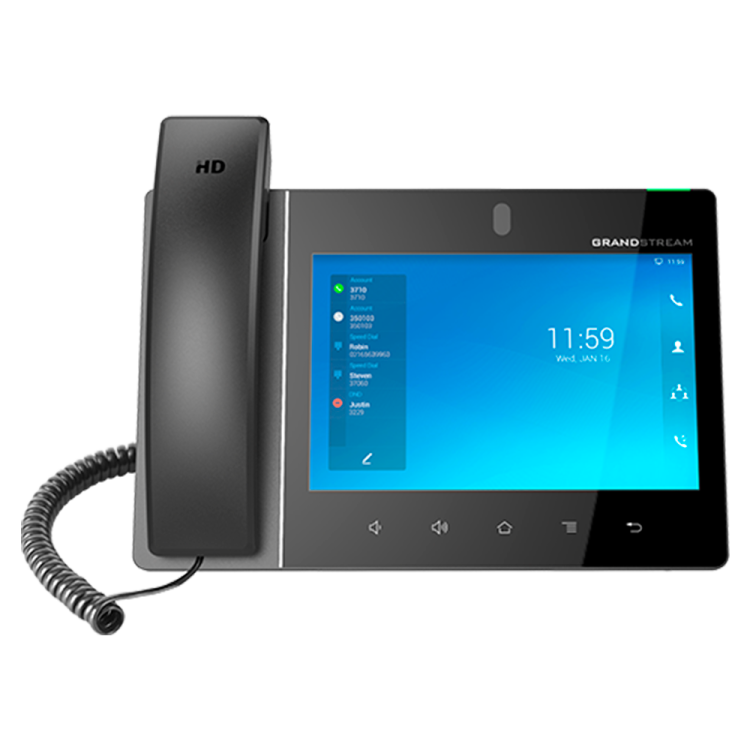 Videotelefono IP Android 16 lineas Grandstream GXV3480 - 8", 1080p, PoE+, WiFi 5, BT 5.0