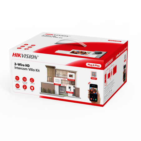 Videoportero 2 hilos Hikvision DS-KIS705EY - Kit HD WiFi