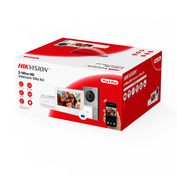 Videoportero 2 hilos Hikvision DS-KIS705EY - Kit HD WiFi