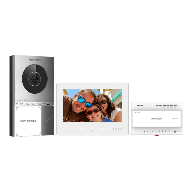Videoportero 2 hilos Hikvision DS-KIS705EY - Kit HD WiFi