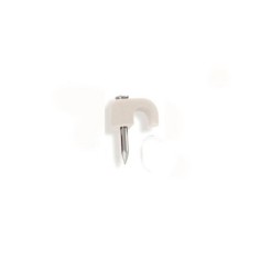 Grapa abierta Rover 60023, de 6mm, color blanco
