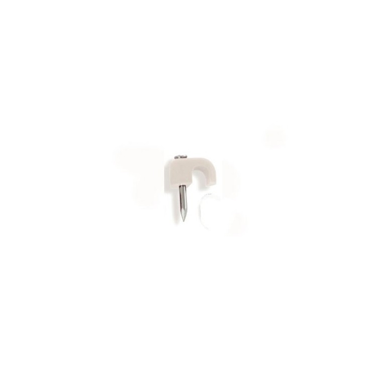 Grapa abierta Rover 60023, de 6mm, color blanco